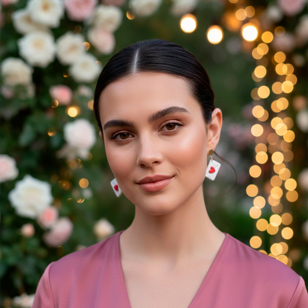Heart Envelope Earrings