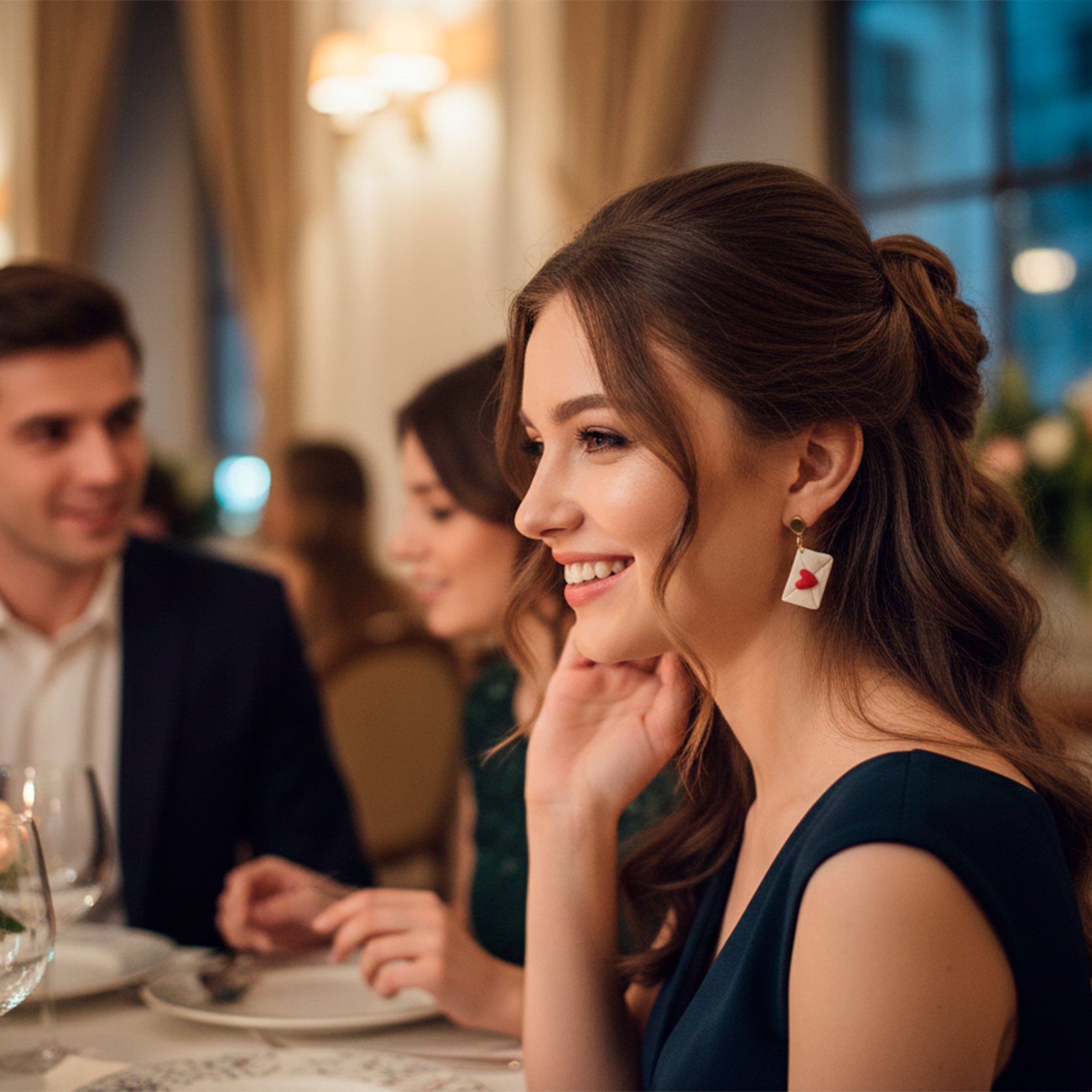 Heart Envelope Earrings