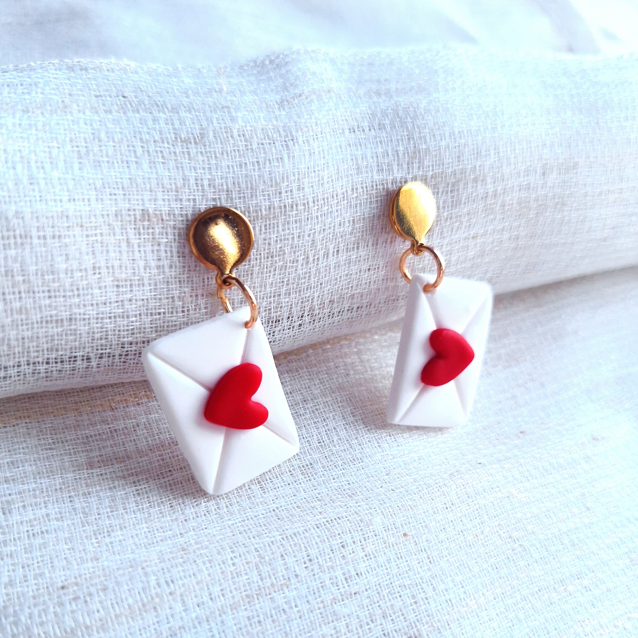 Heart Envelope Earrings