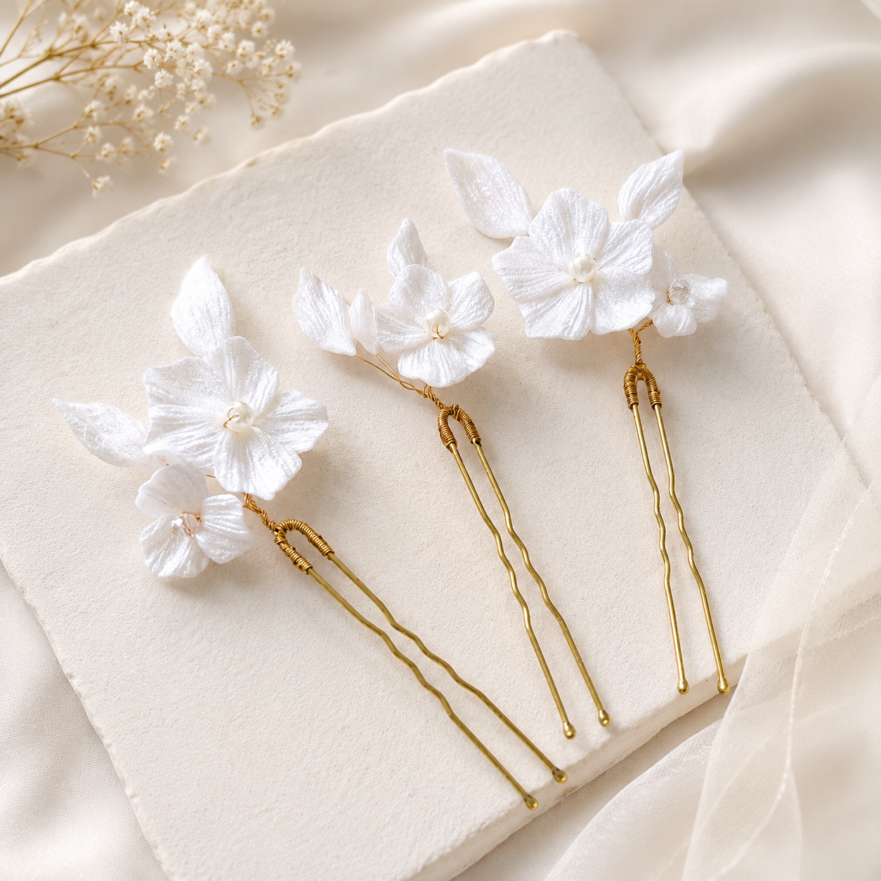 Velvet Hair Pins