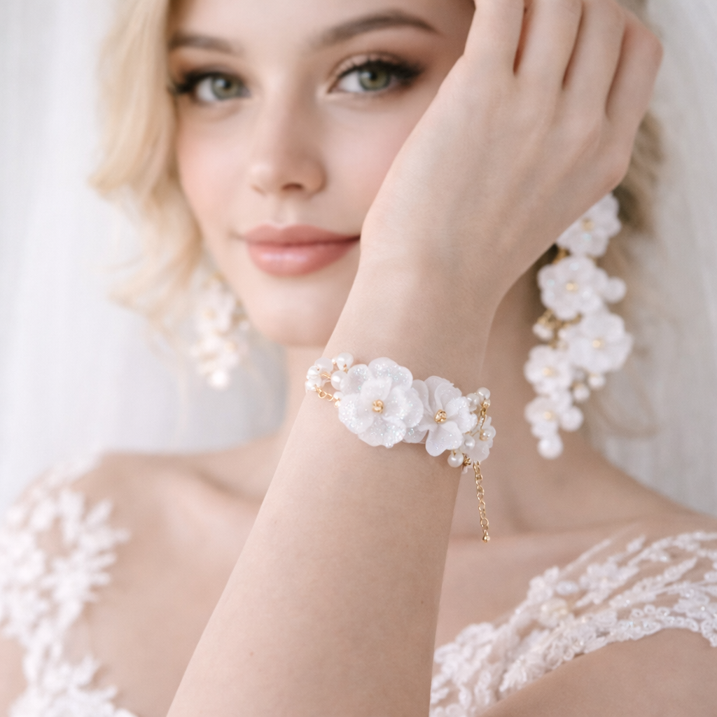 Ivory Blossom Bridal Set