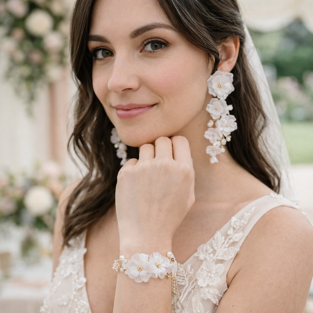 Ivory Blossom Bridal Set