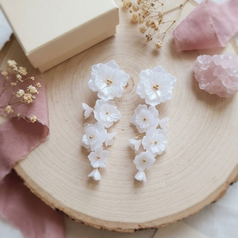 Ivory Blossom Bridal Set