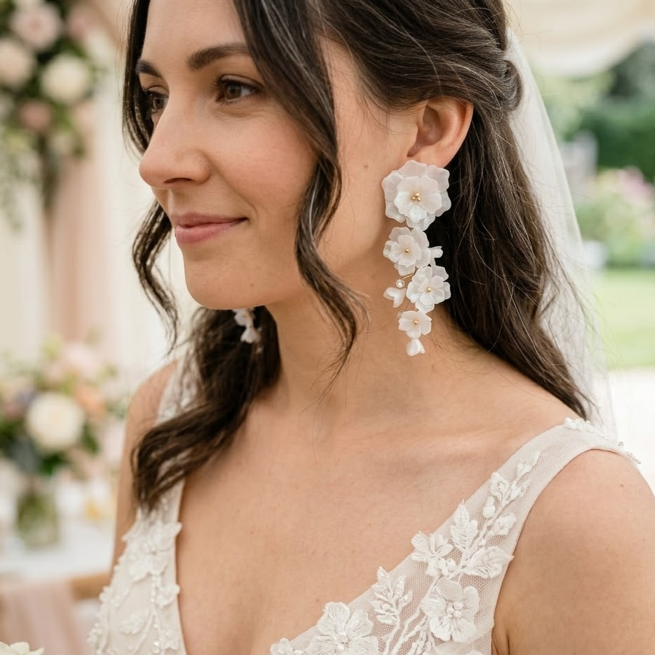 Ivory Blossom Bridal Set