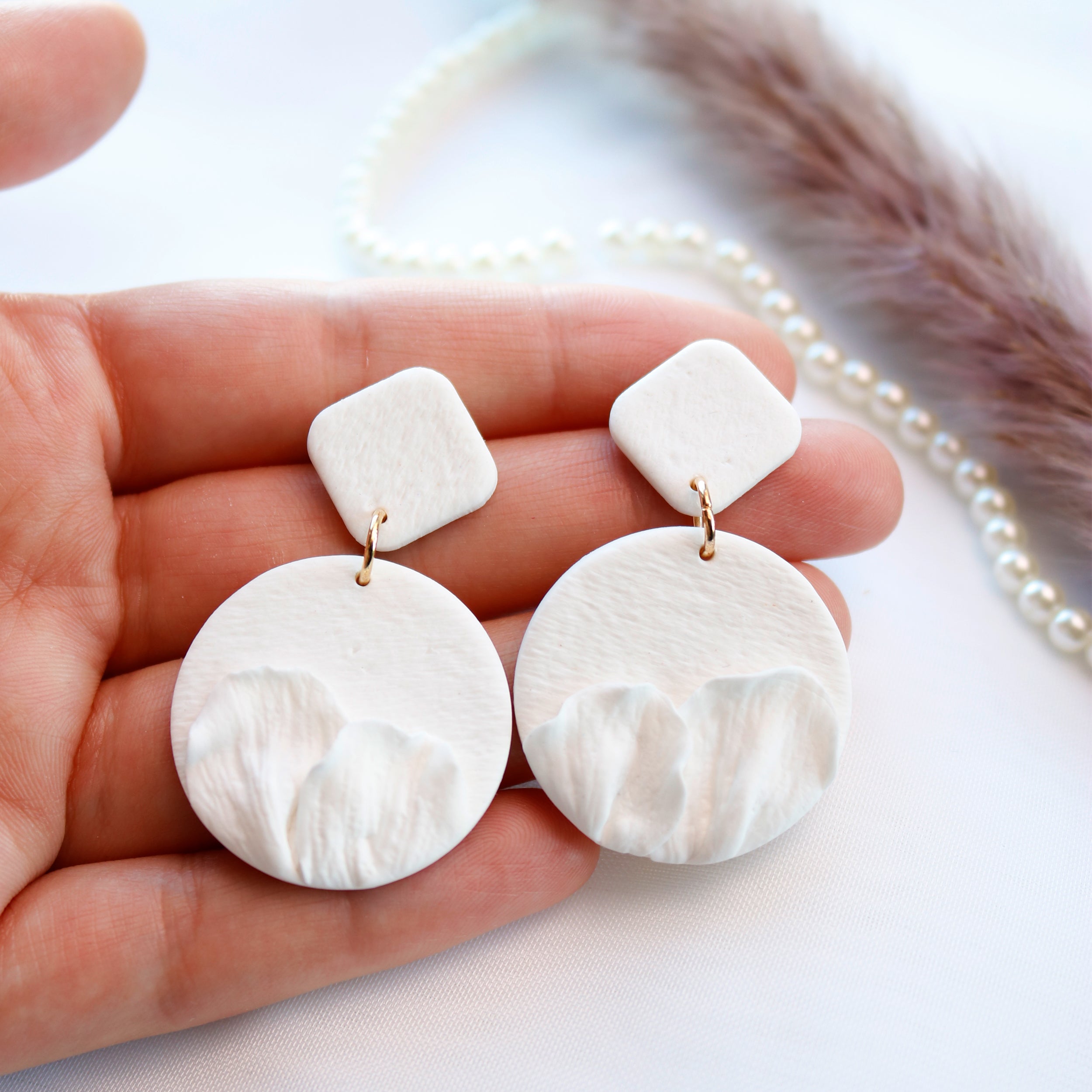 White Bridal Earrings – Special Jewelry for a Special Day