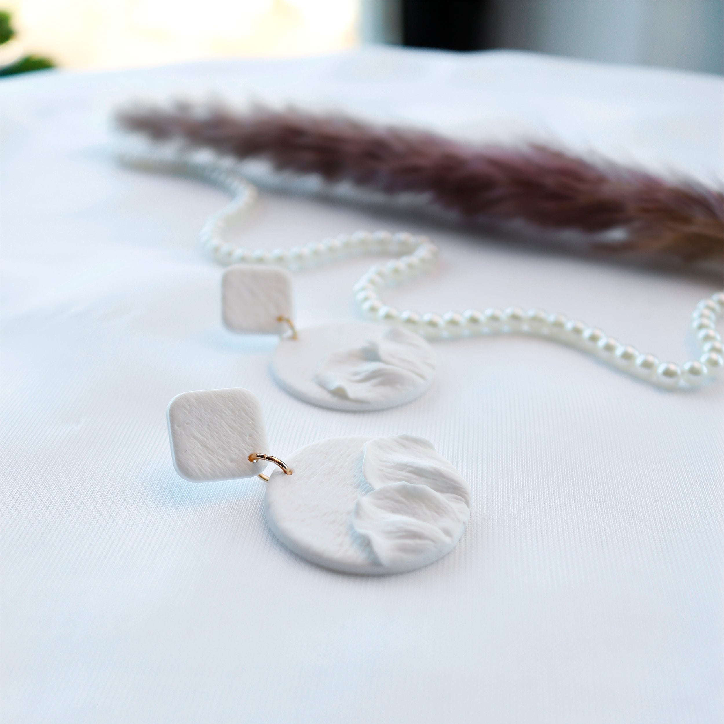 White Bridal Earrings – Special Jewelry for a Special Day