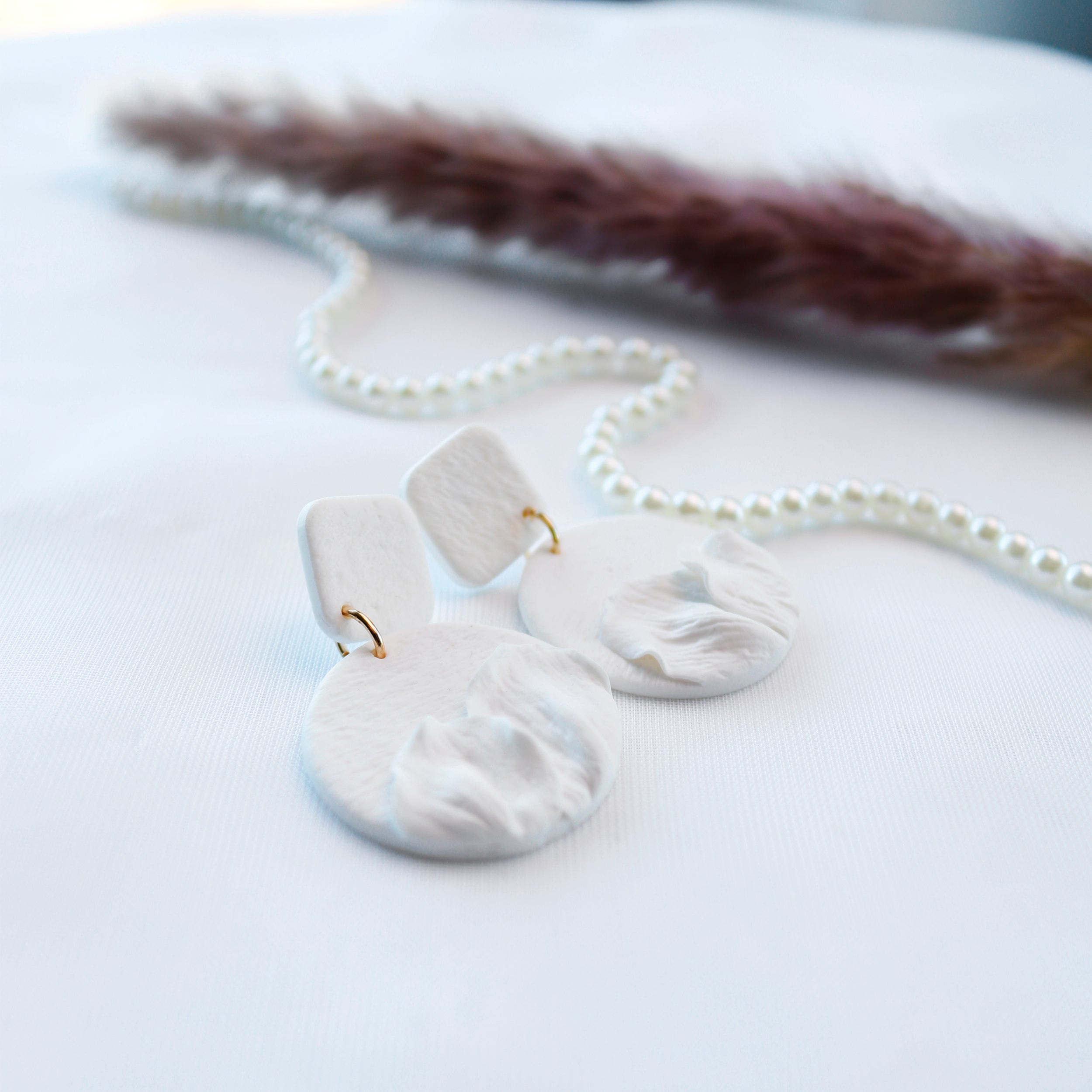 White Bridal Earrings – Special Jewelry for a Special Day