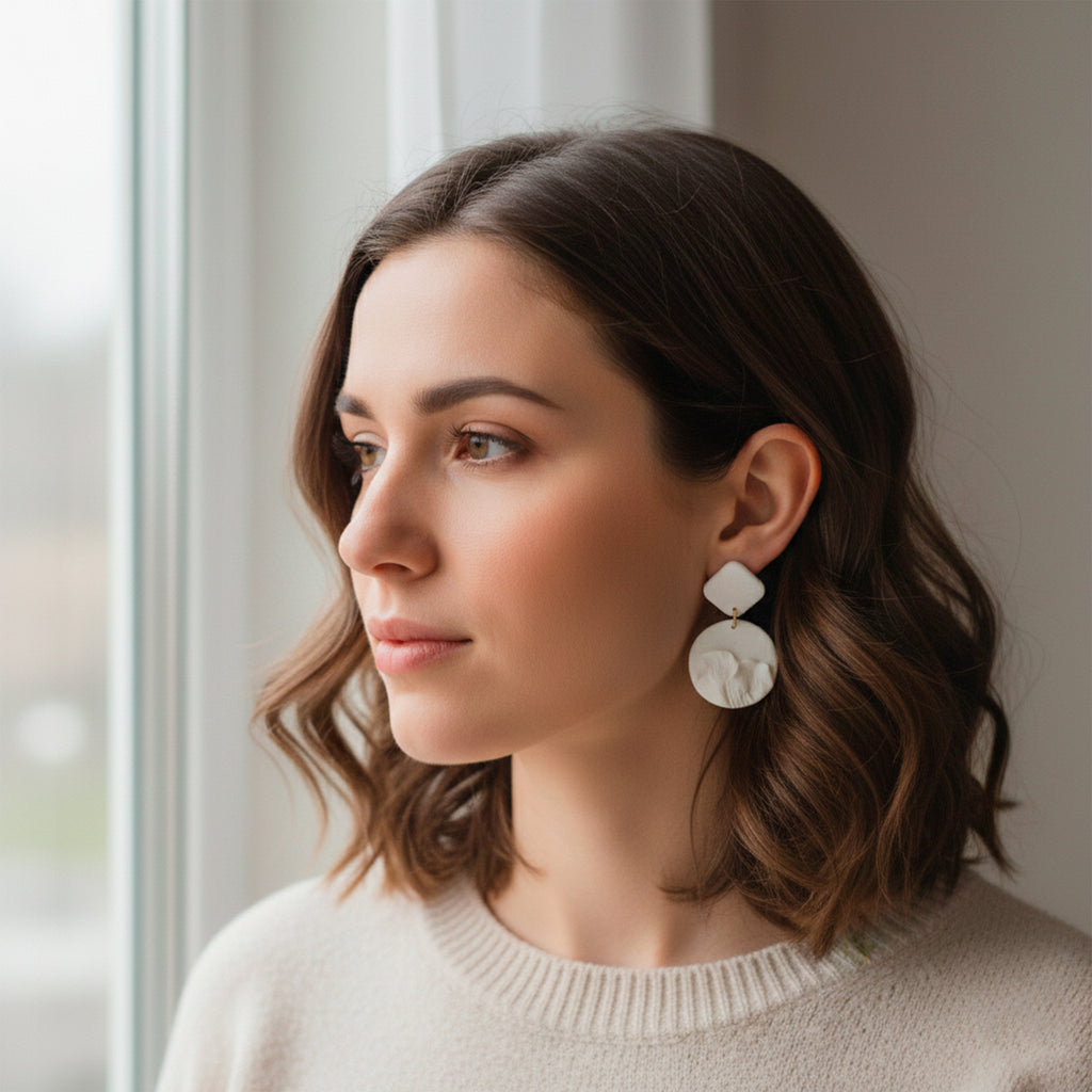 White Bridal Earrings – Special Jewelry for a Special Day