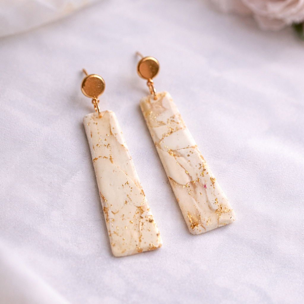 Marble Gold Dangle