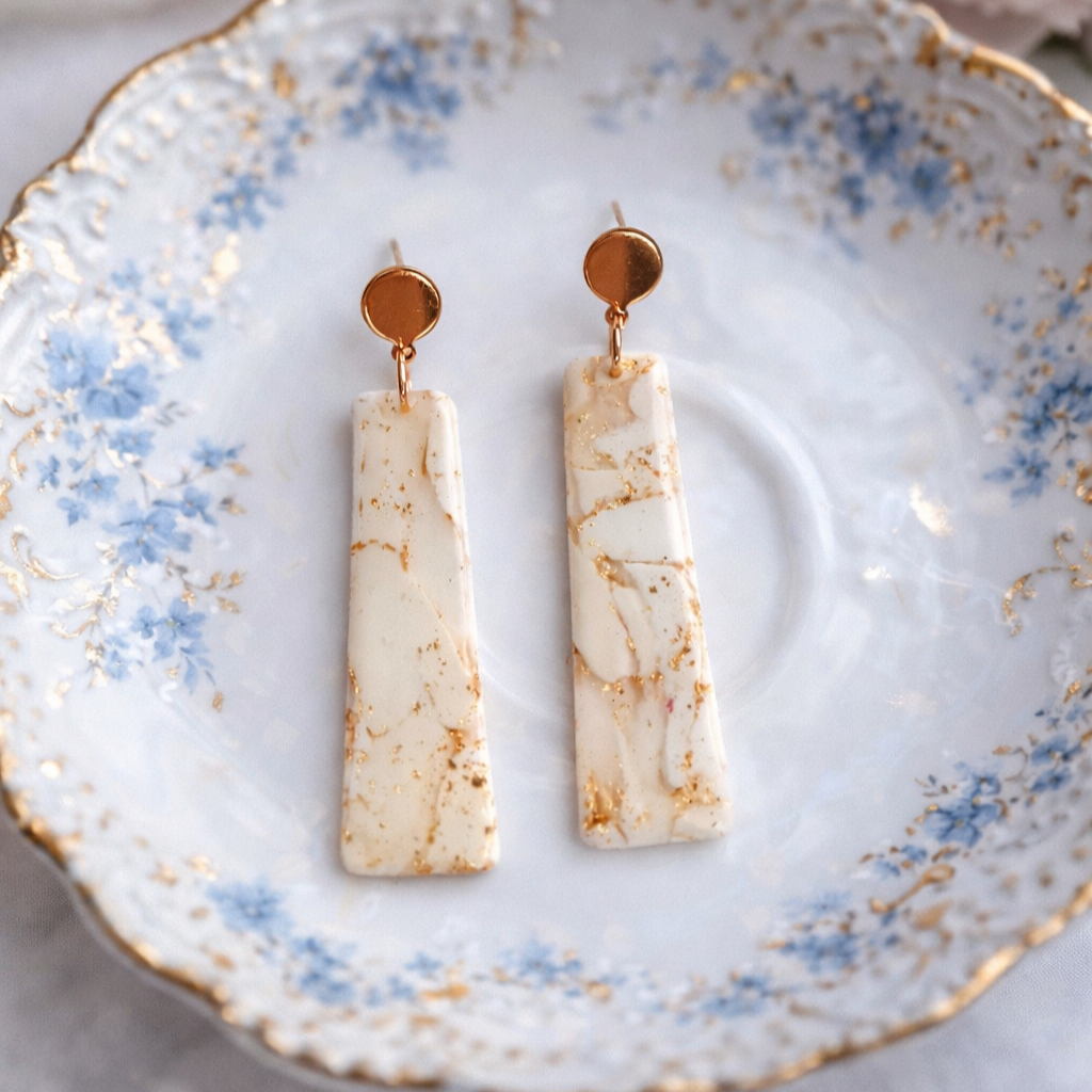Marble Gold Dangle