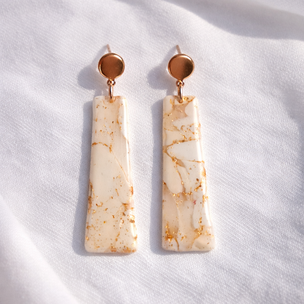 Marble Dangle Earrings х4