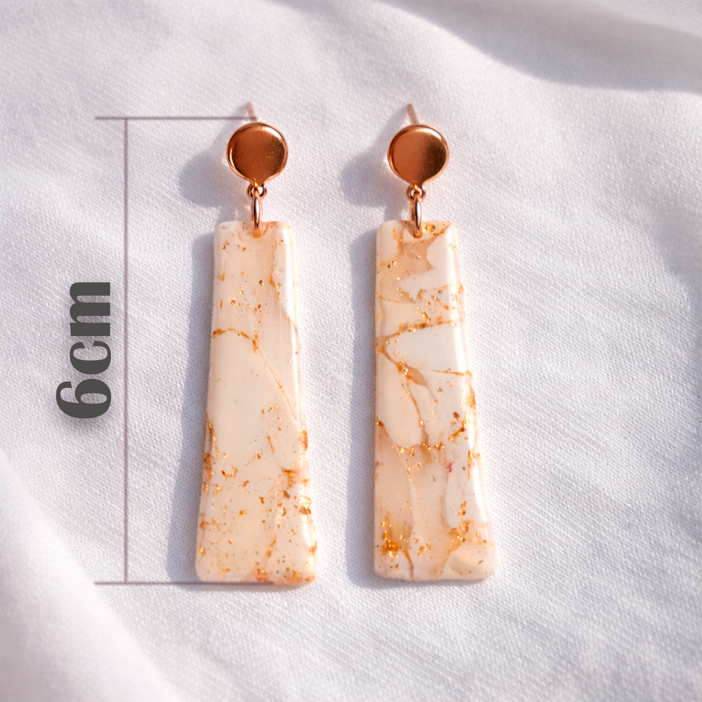 Marble Gold Dangle