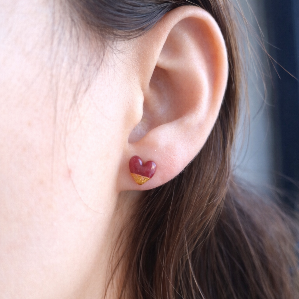 Mini Stud Earrings Set – Hearts & Cats