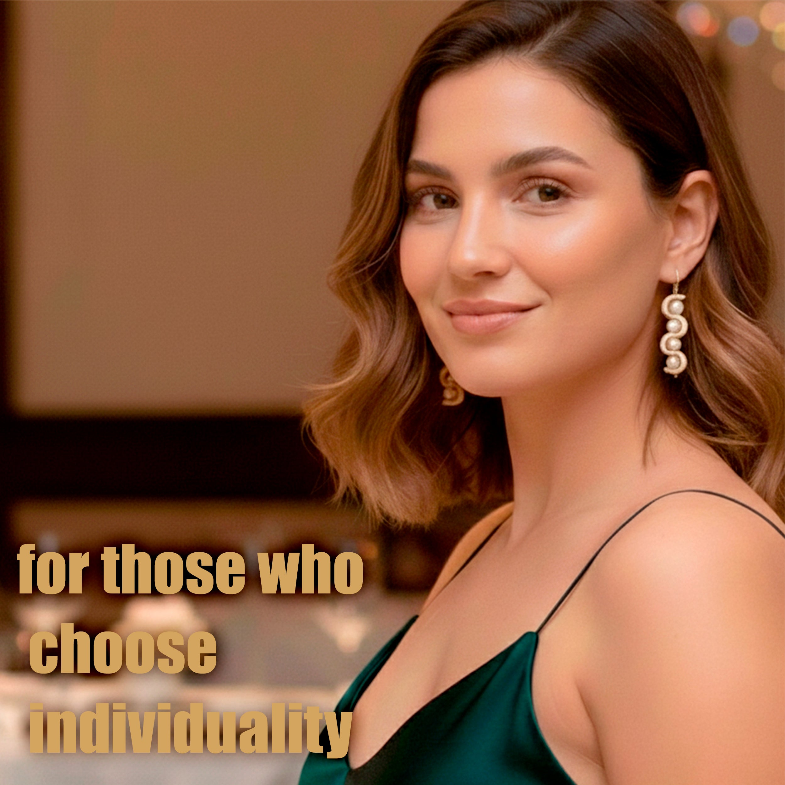 Beige Pearl Earrings