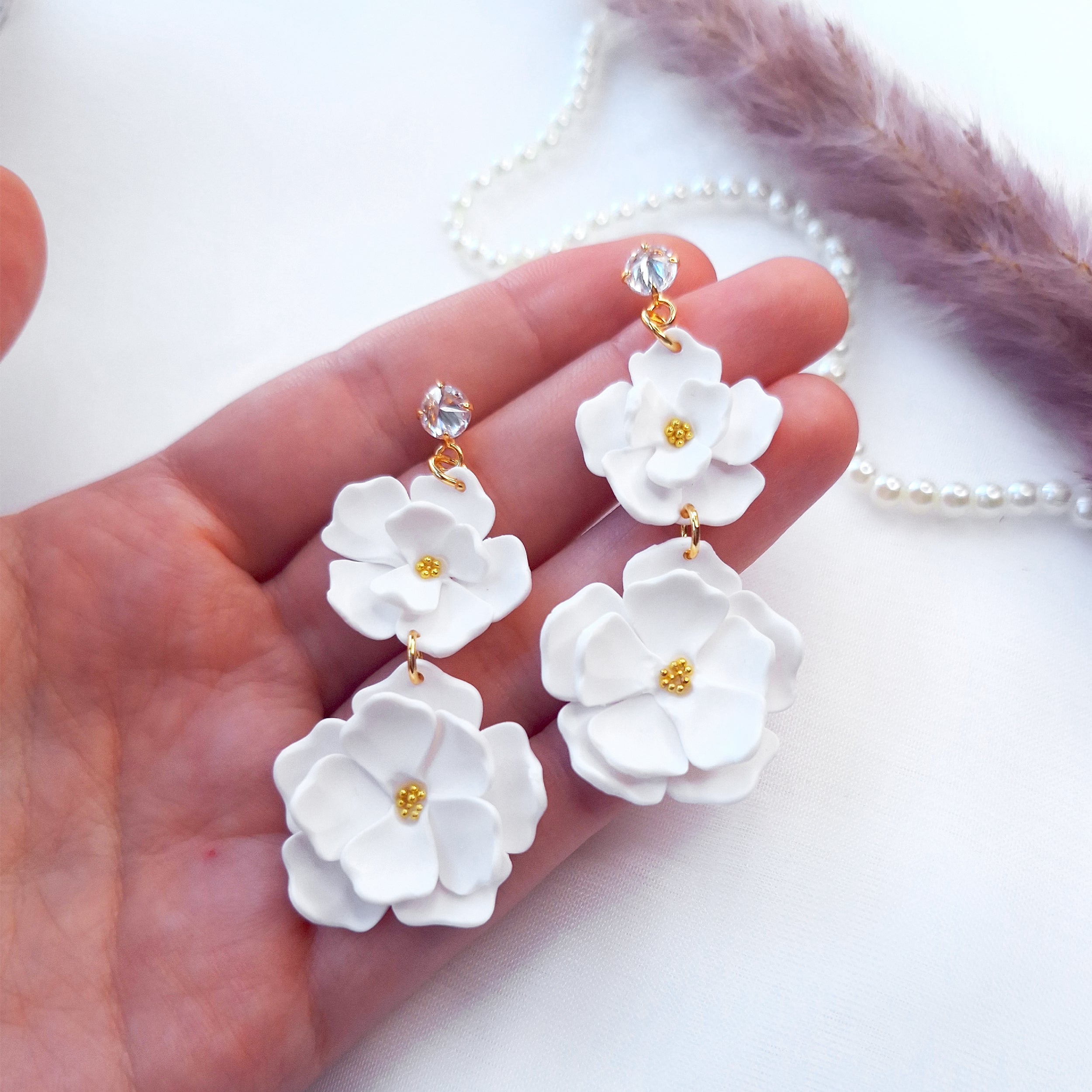 Bridal Flower Earrings – A Unique Piece for Your Unique Day