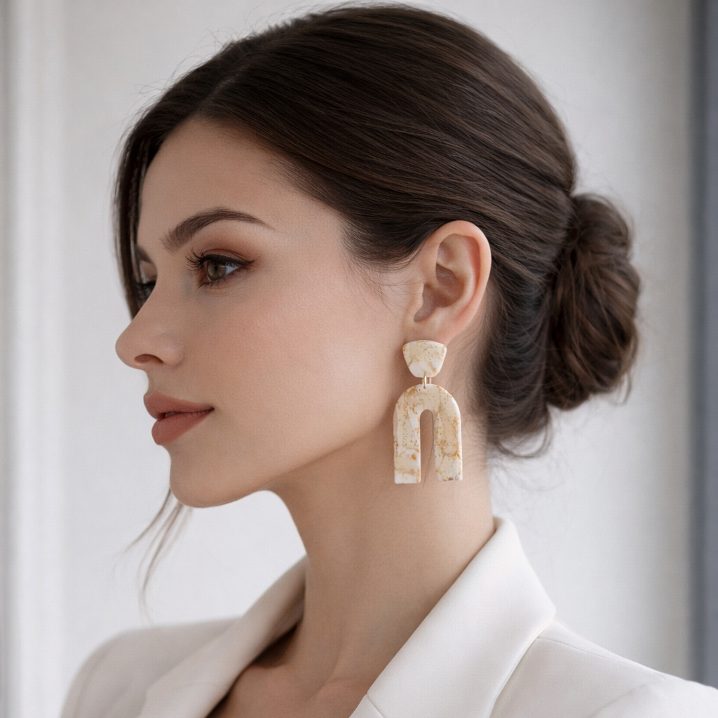 gold marble, U-shape