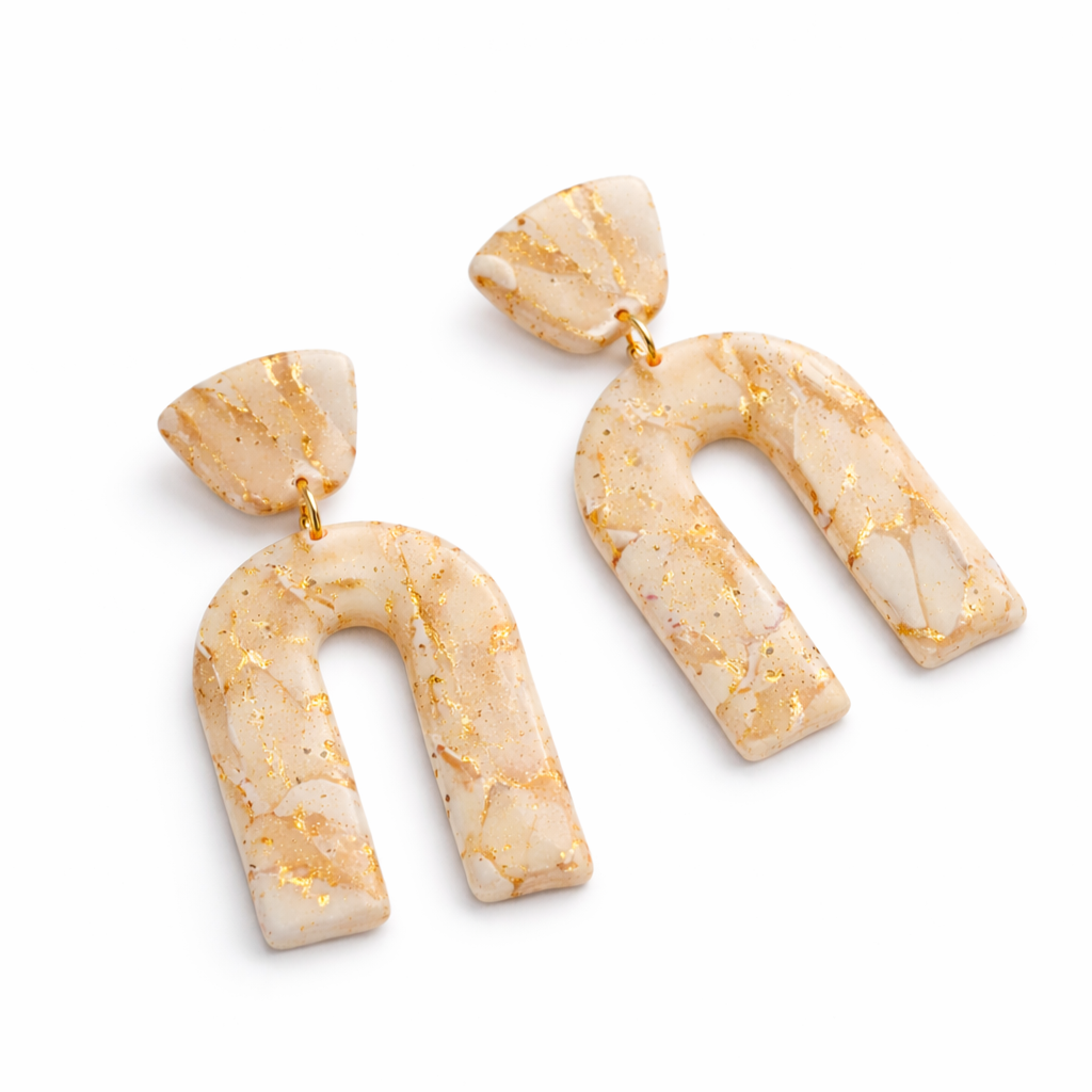 gold marble, U-shape