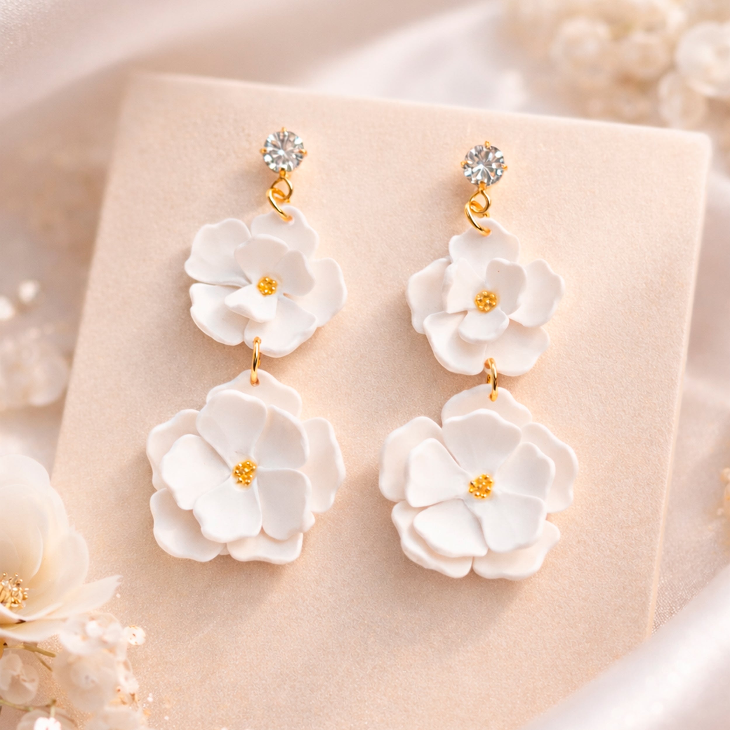 Bridal Flower Earrings – A Unique Piece for Your Unique Day